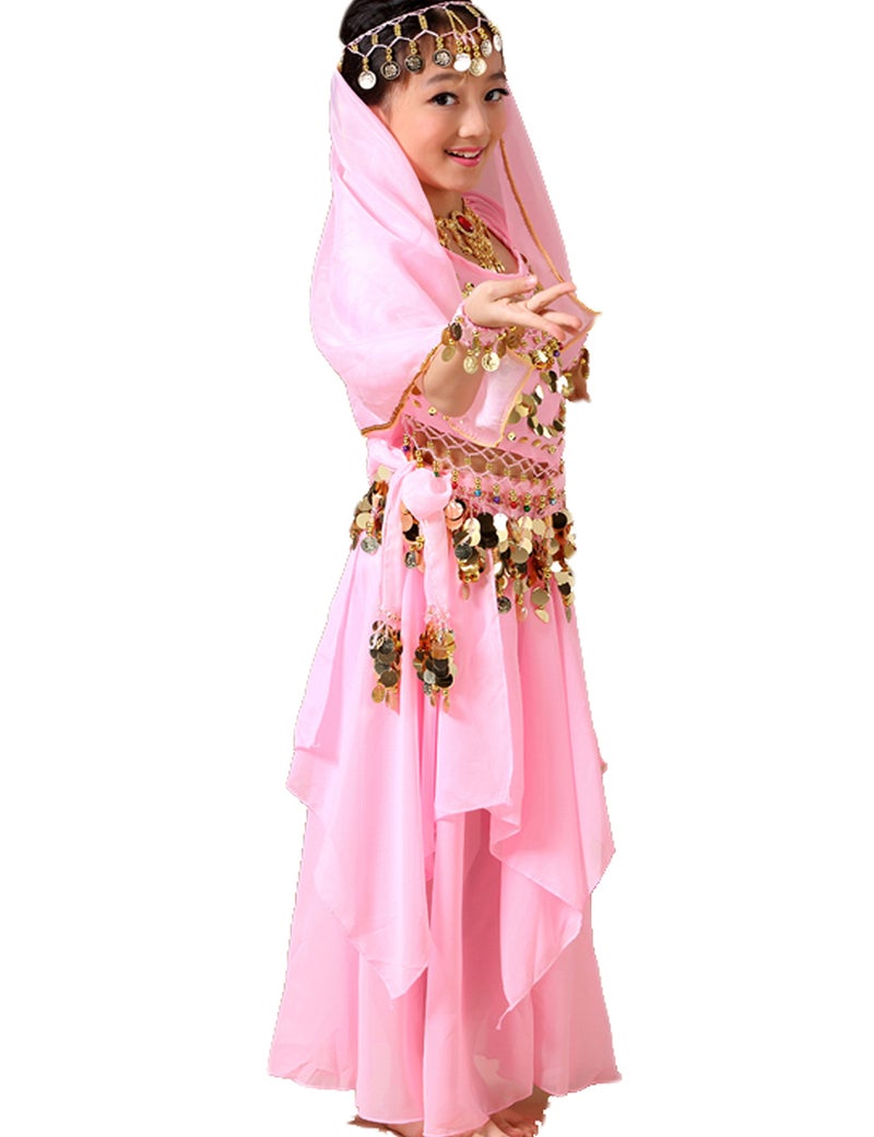 Astage Girls Princess Costume Halloween Dance Sets Pink Uners 6 Years - Image 1